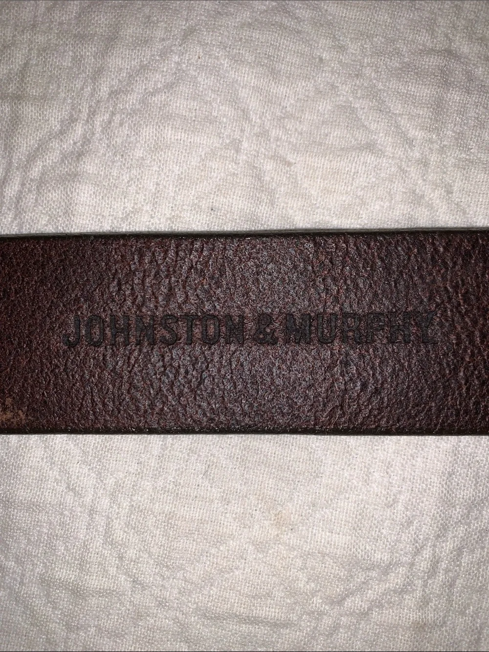Johnston and Murphy belt brown leather with little patterns size 40